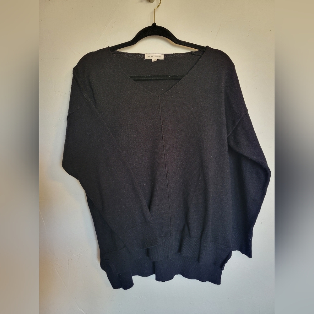 Black V-Neck Sweater